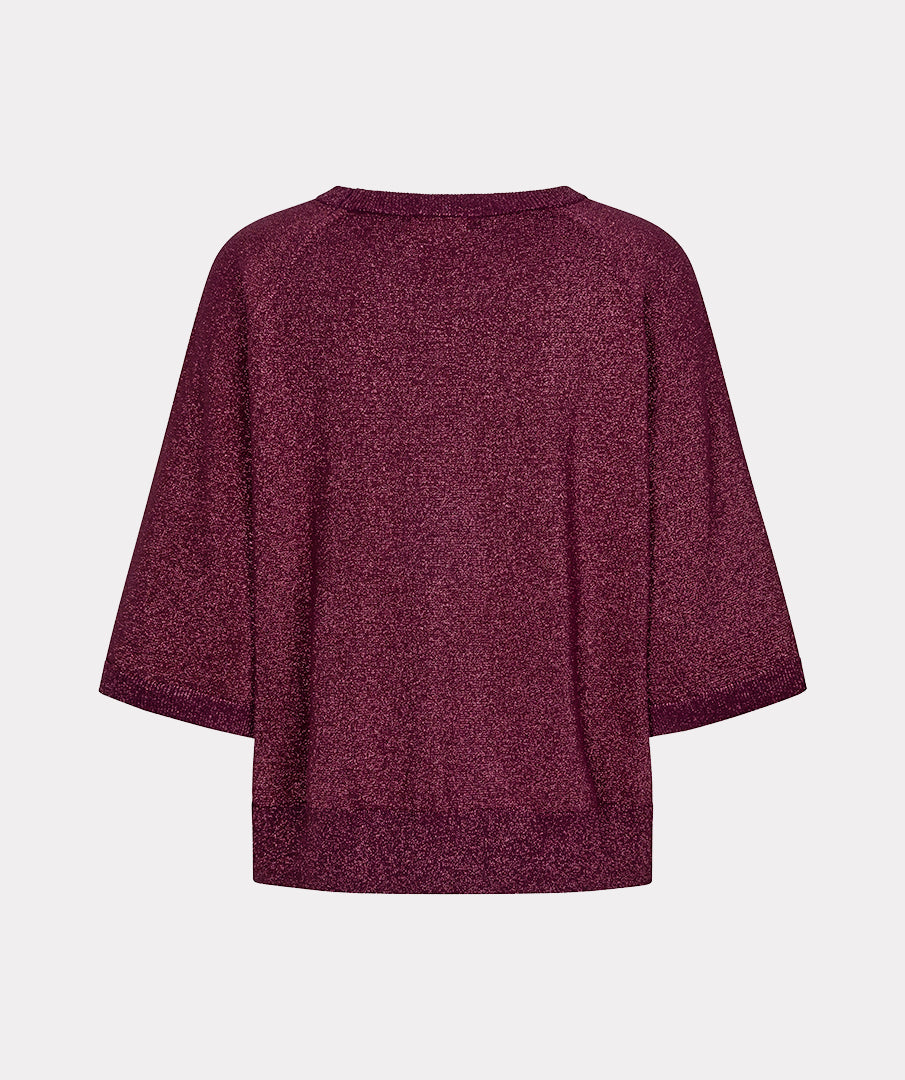 Trui Lurex Bordeaux