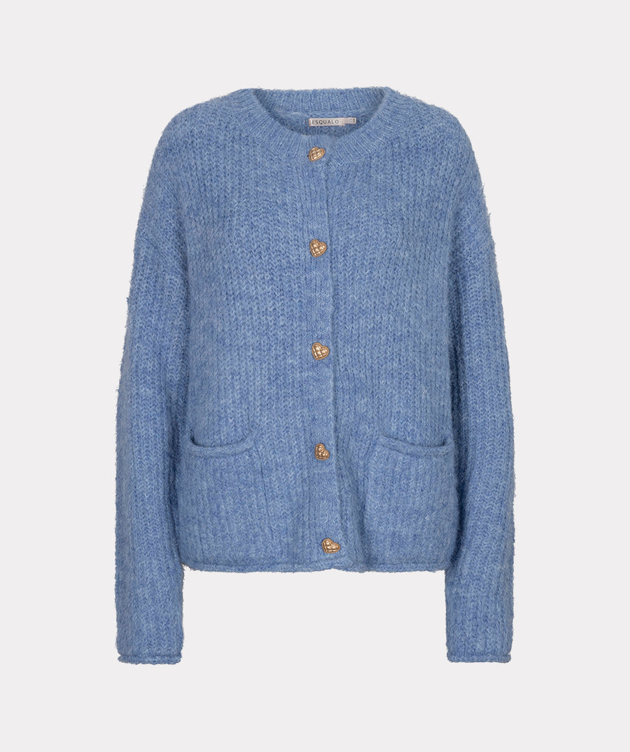 Vest Sierknopen Blauw