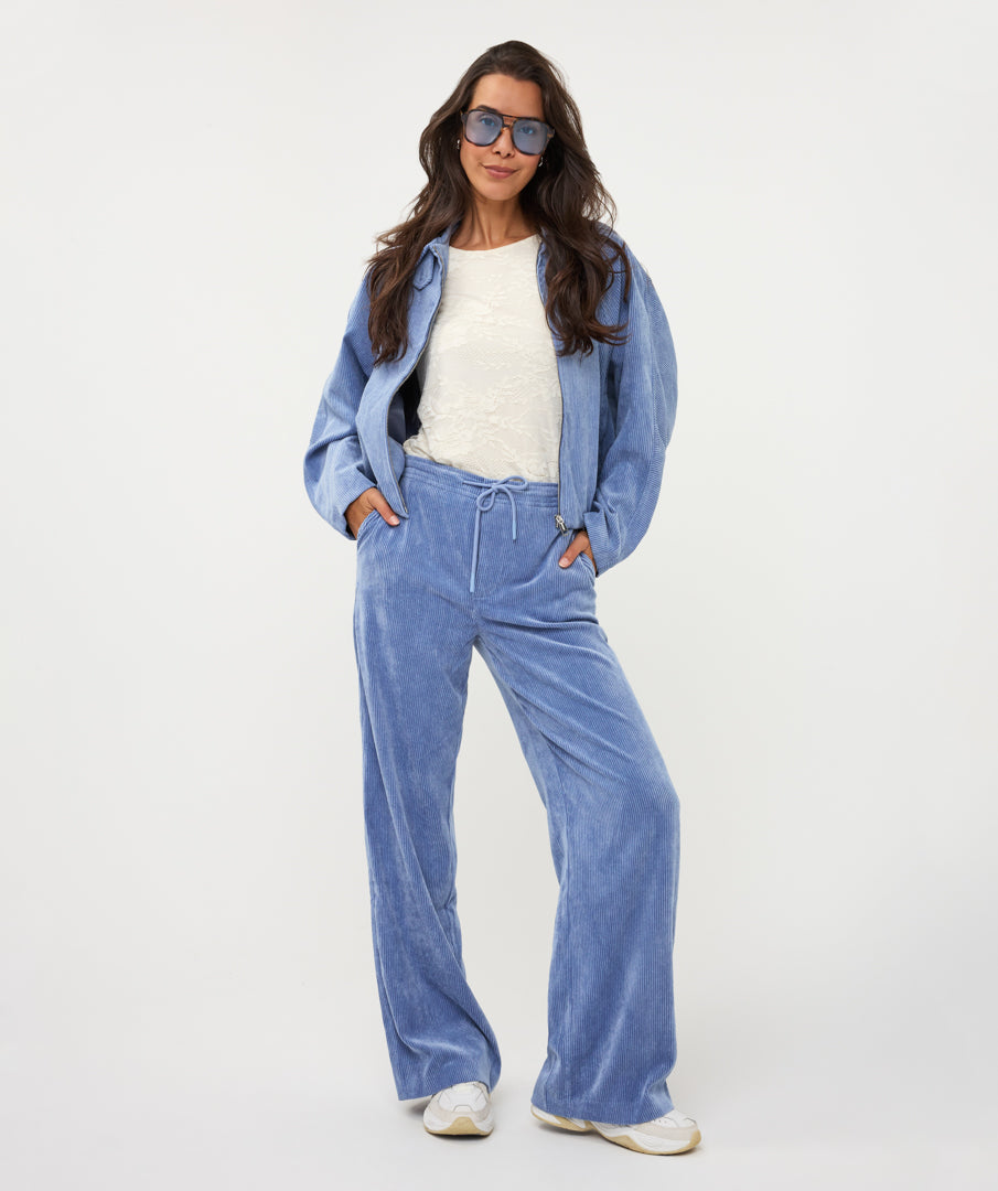 Bomber Ribcord Blauw