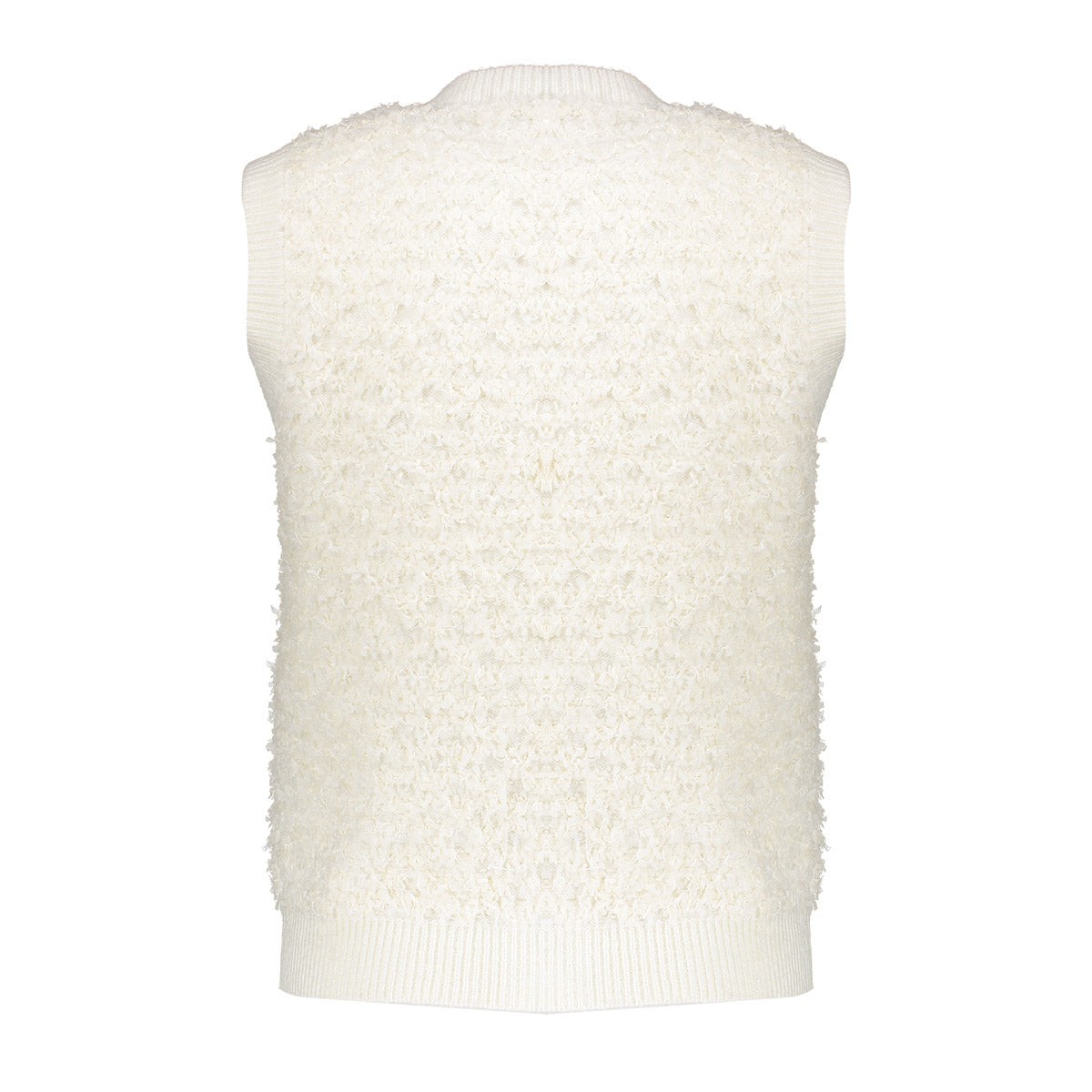 Gilet Bouclé Off White