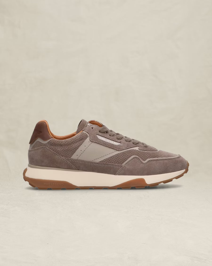 Latch Sneaker Taupe Suède