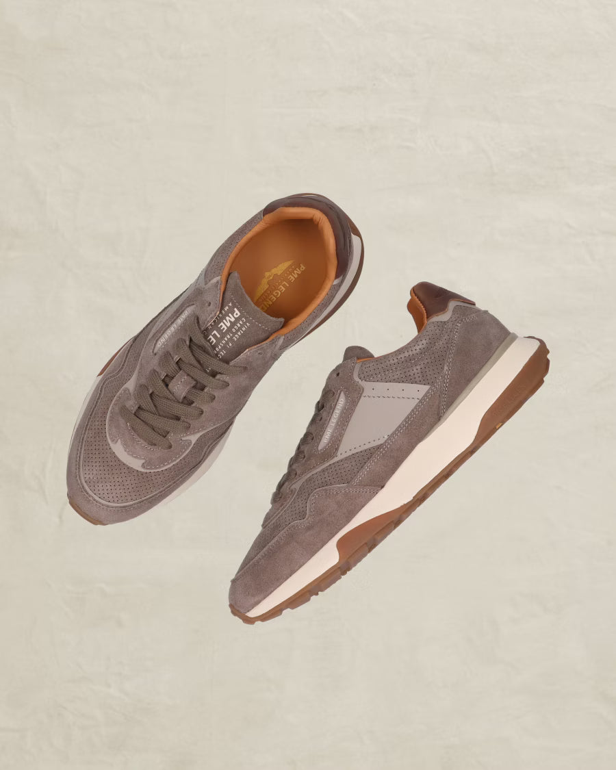 Latch Sneaker Taupe Suède