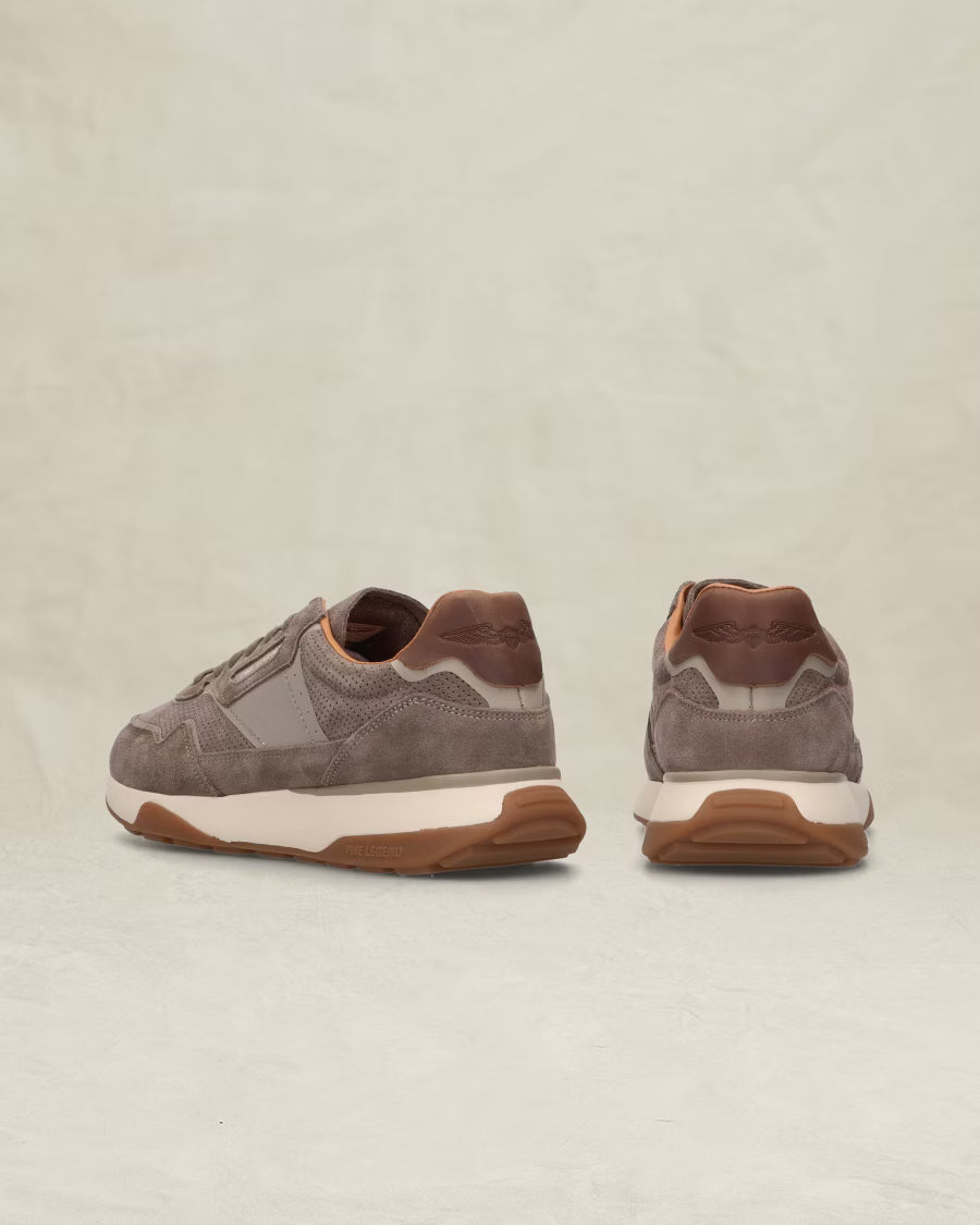 Latch Sneaker Taupe Suède