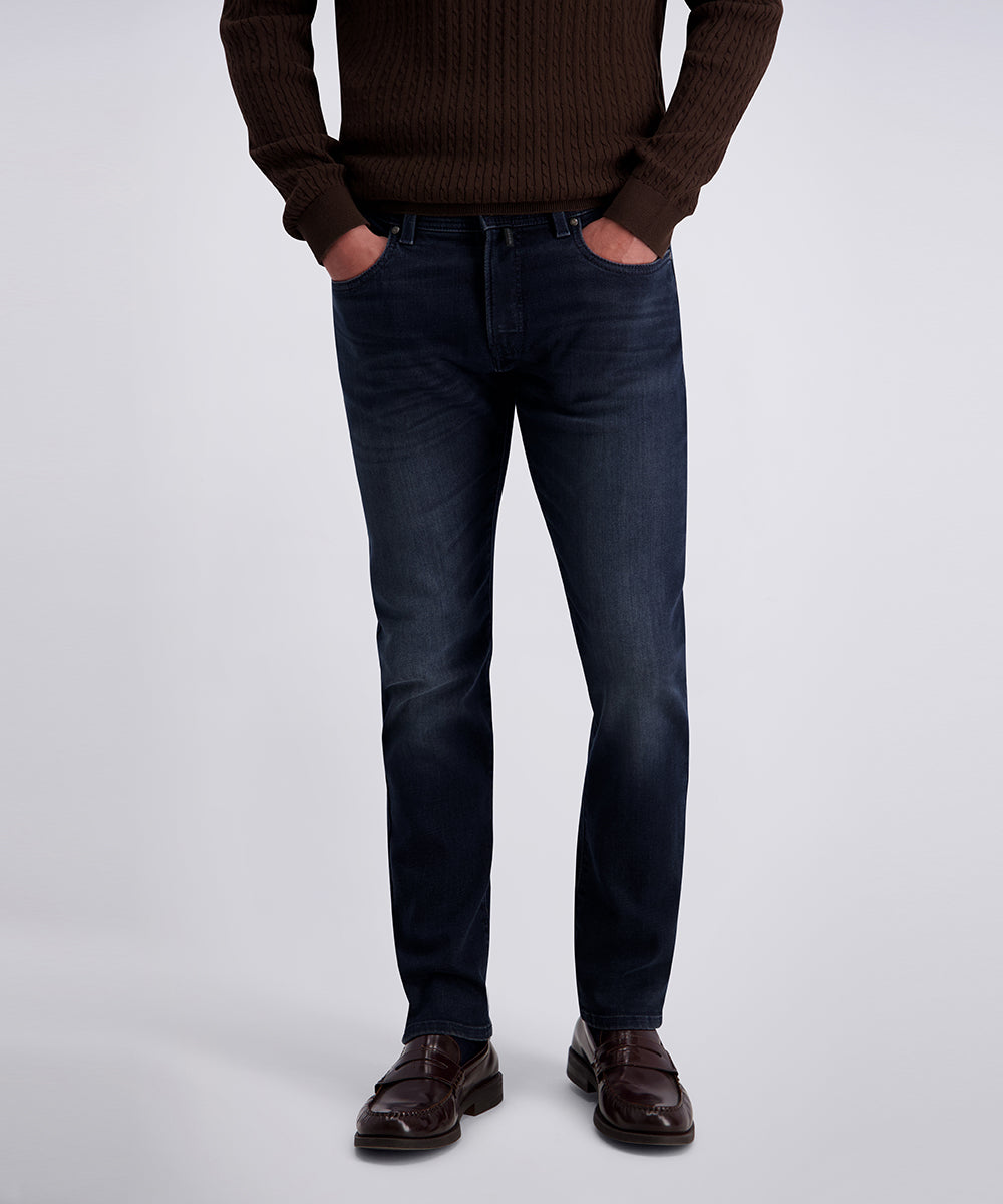 Lyon Tapered Jeans Blauwzwart