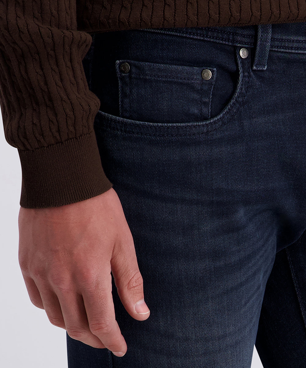 Lyon Tapered Jeans Blauwzwart