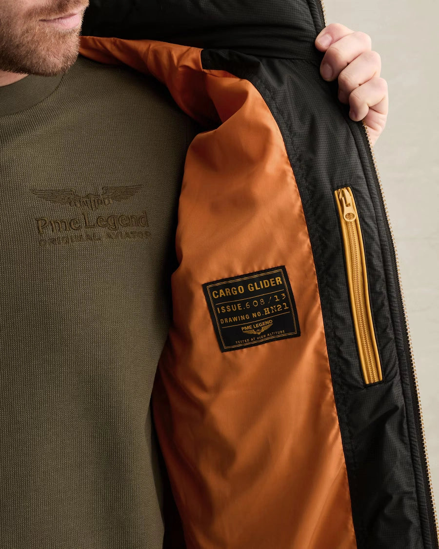 Cargo Glider Flight Jacket Zwart