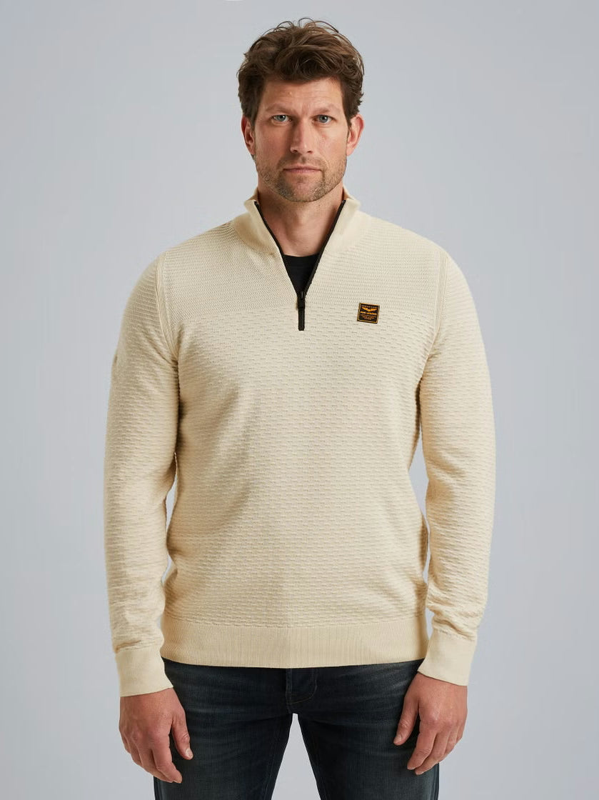 PKW2510301-7013 Trui met halve rits
