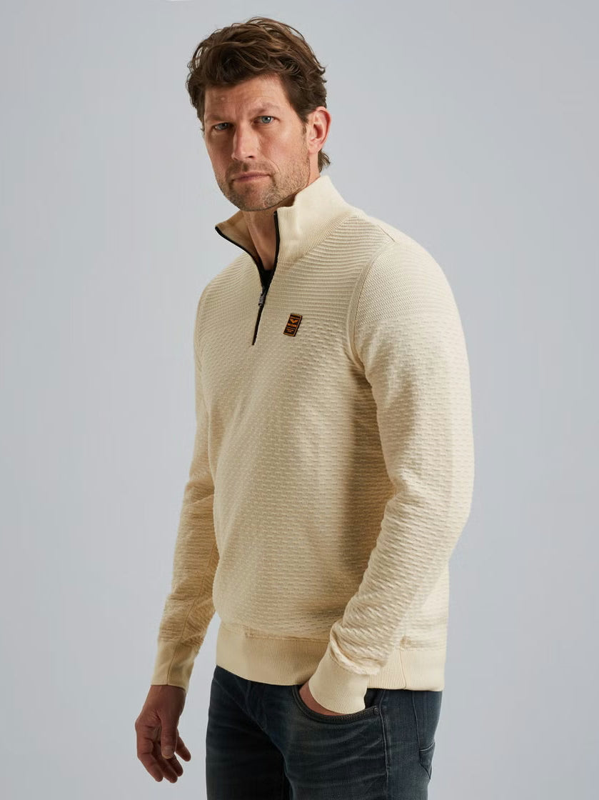 PKW2510301-7013 Trui met halve rits