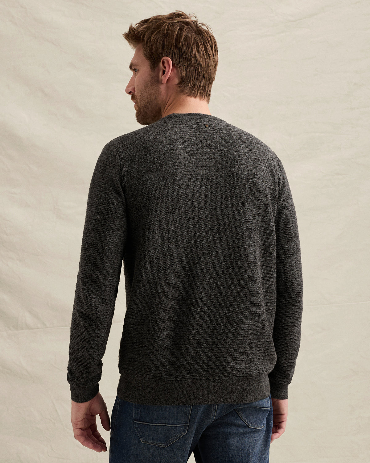 PME Legend trui zwart – mouliné detail