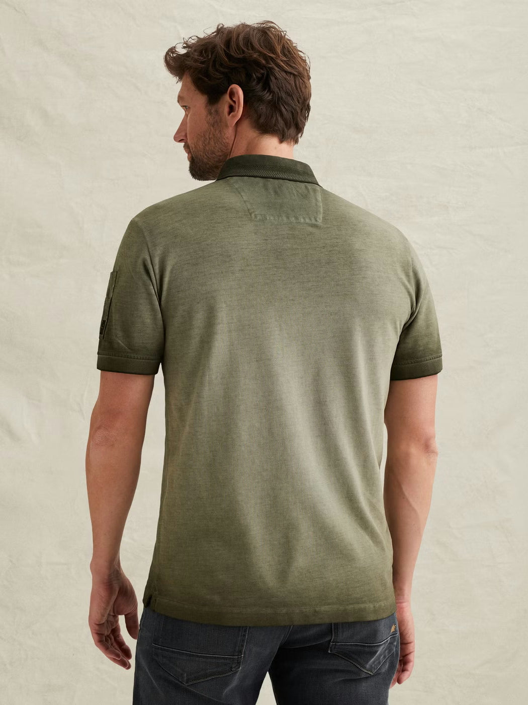 PPSS2603855-6150 Polo Cold-Dye wash groen - Castelijn mode