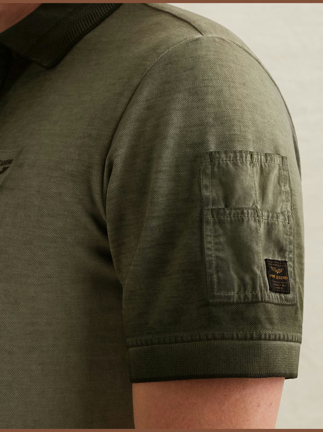PPSS2603855-6150 Polo Cold-Dye wash groen - Castelijn mode