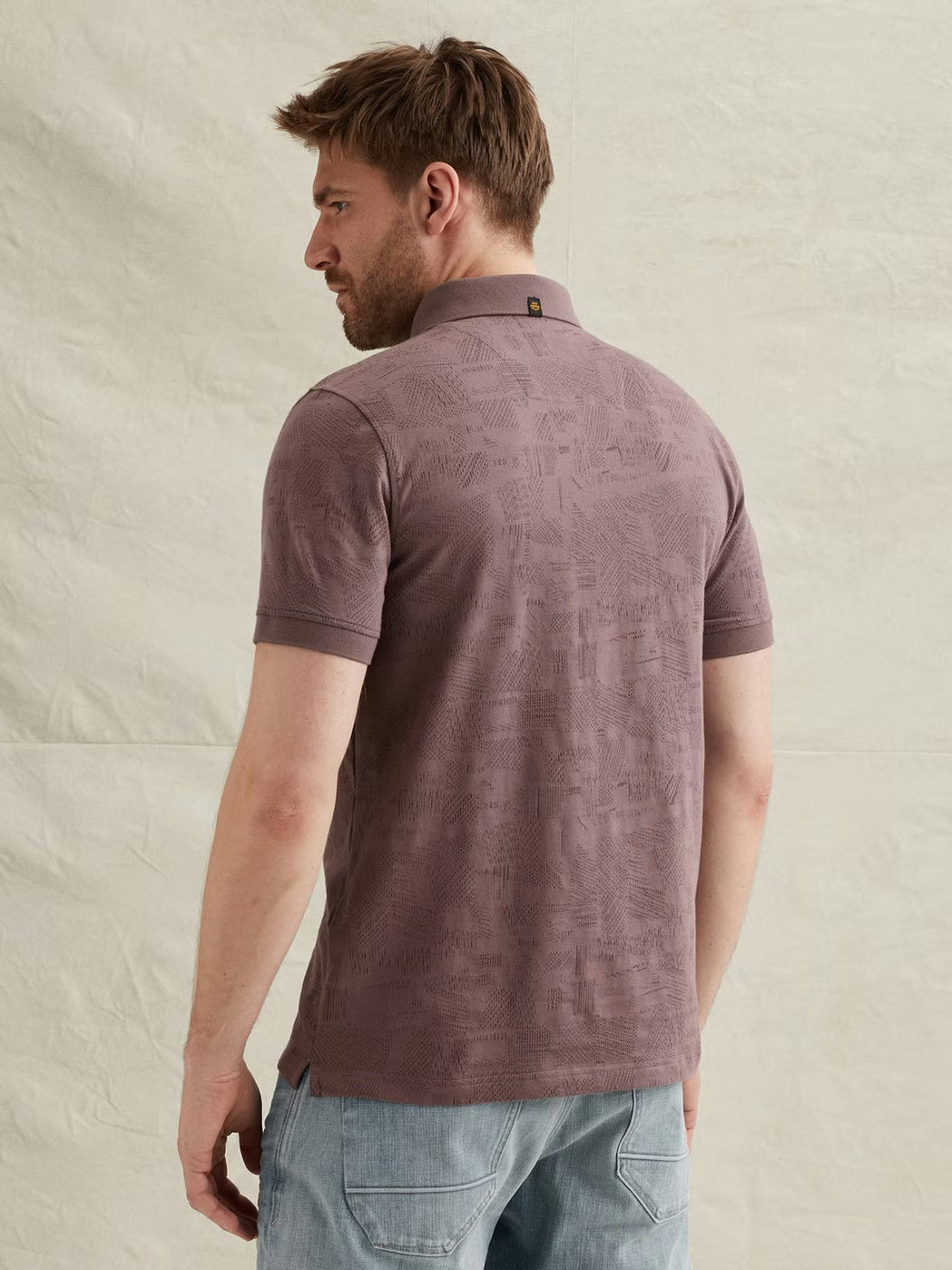 PPSS2603883-4323 Polo Allover patroon paars