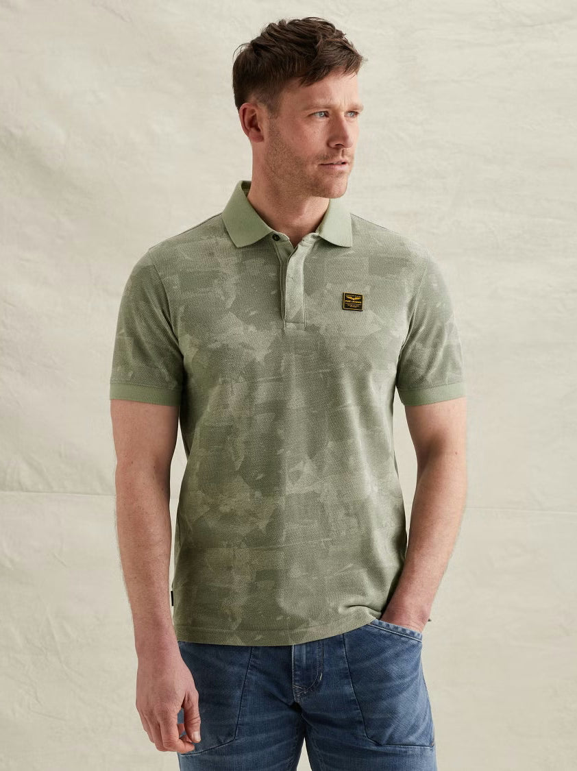Polo Korte Mouw Iceberg Green