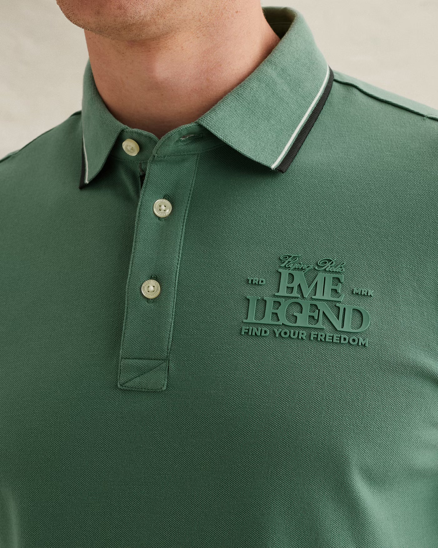 PPSS2604867-6053 Polo Deep Sea Groen Artwork - Castelijn mode
