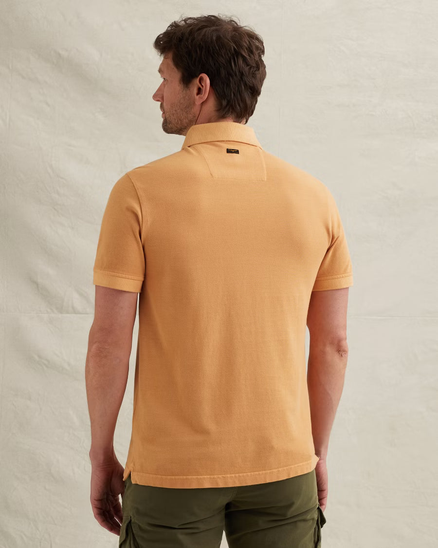 PPSS2605850-2015 Polo Oranje Garment Dyed