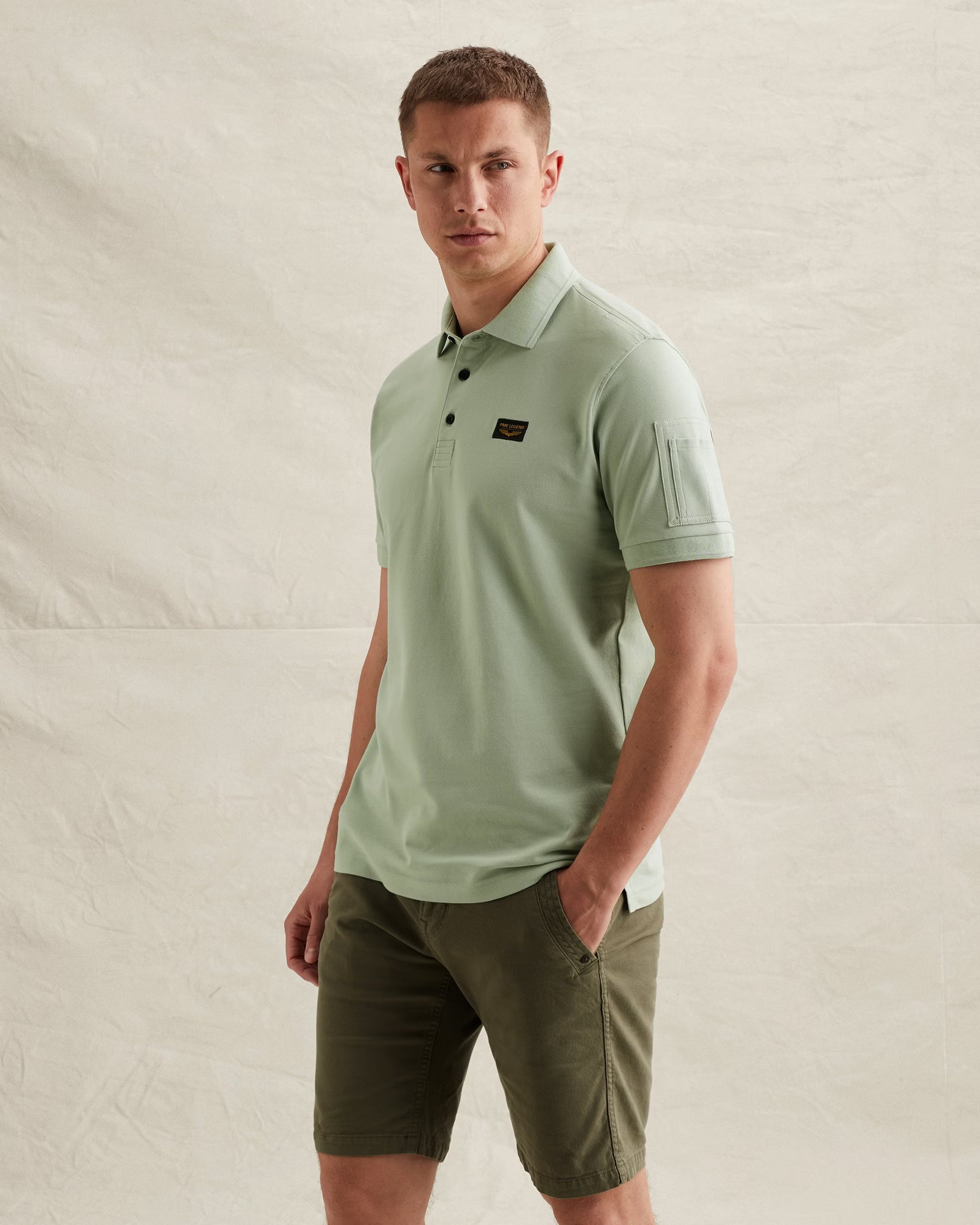 PSH2604687-6150 Spector Chino Short groen
