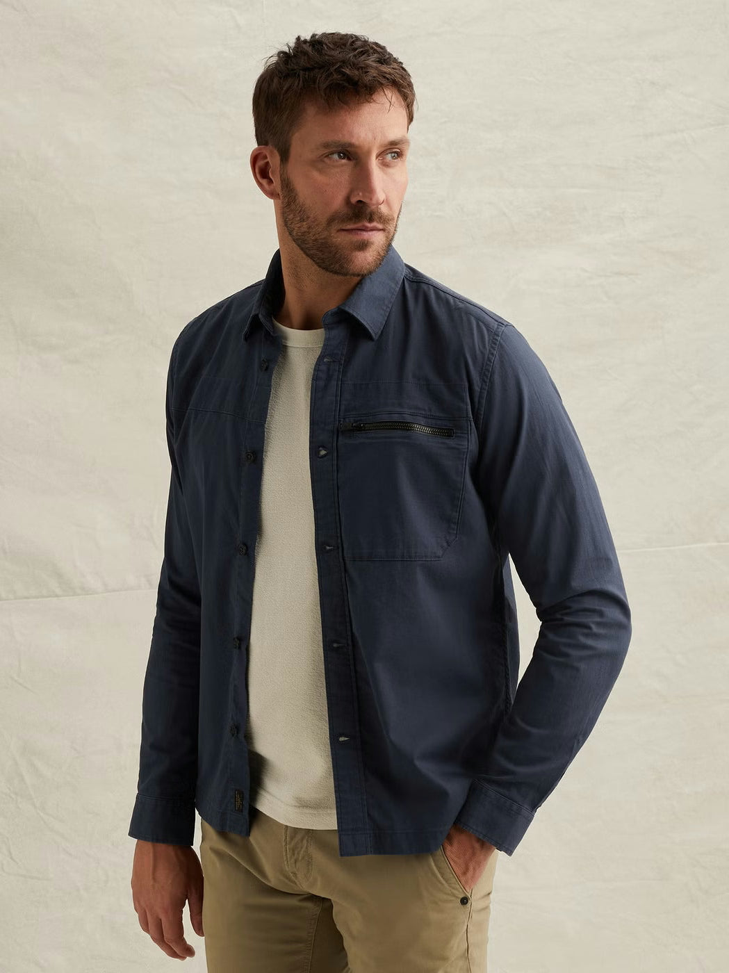 PSI2602220-5116 Overshirt Blauw - Castelijn mode
