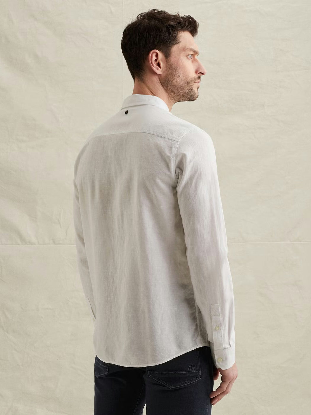 PSI2603243-7003 Overhemd garment-dye wit