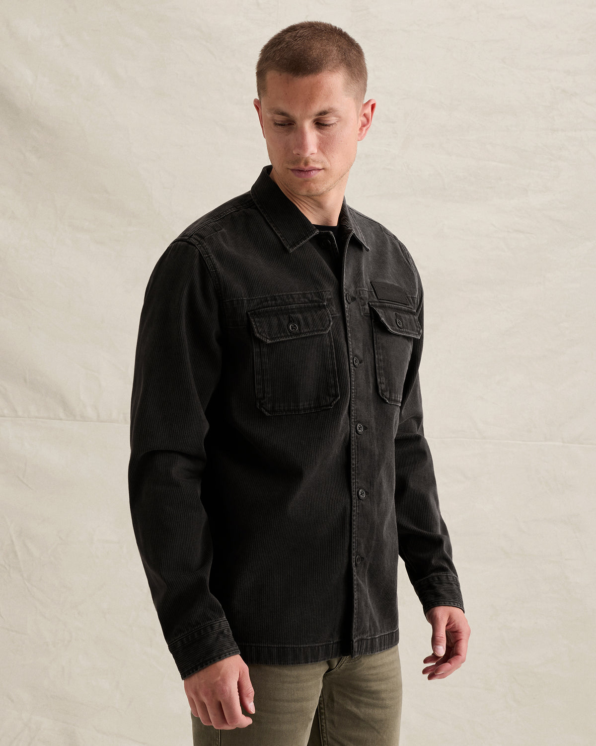 PME Legend overshirt donkerbruin met structuur