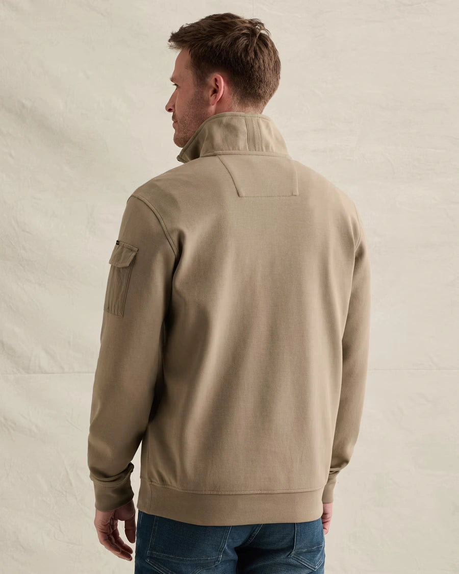 Half Zip Sweater Interlock Khaki