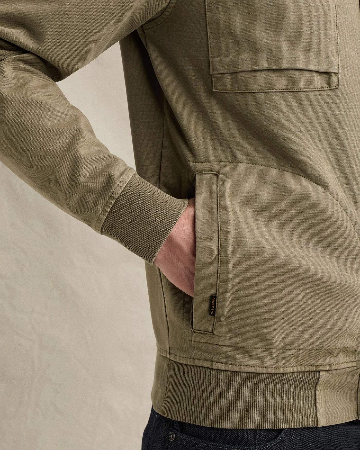 Blouson Garment Dye Khaki