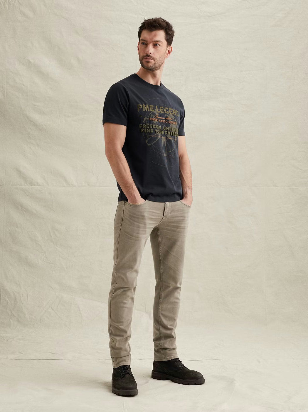 PTR2602620-9120 NIGHTFLIGHT Jeans beige - Castelijn mode