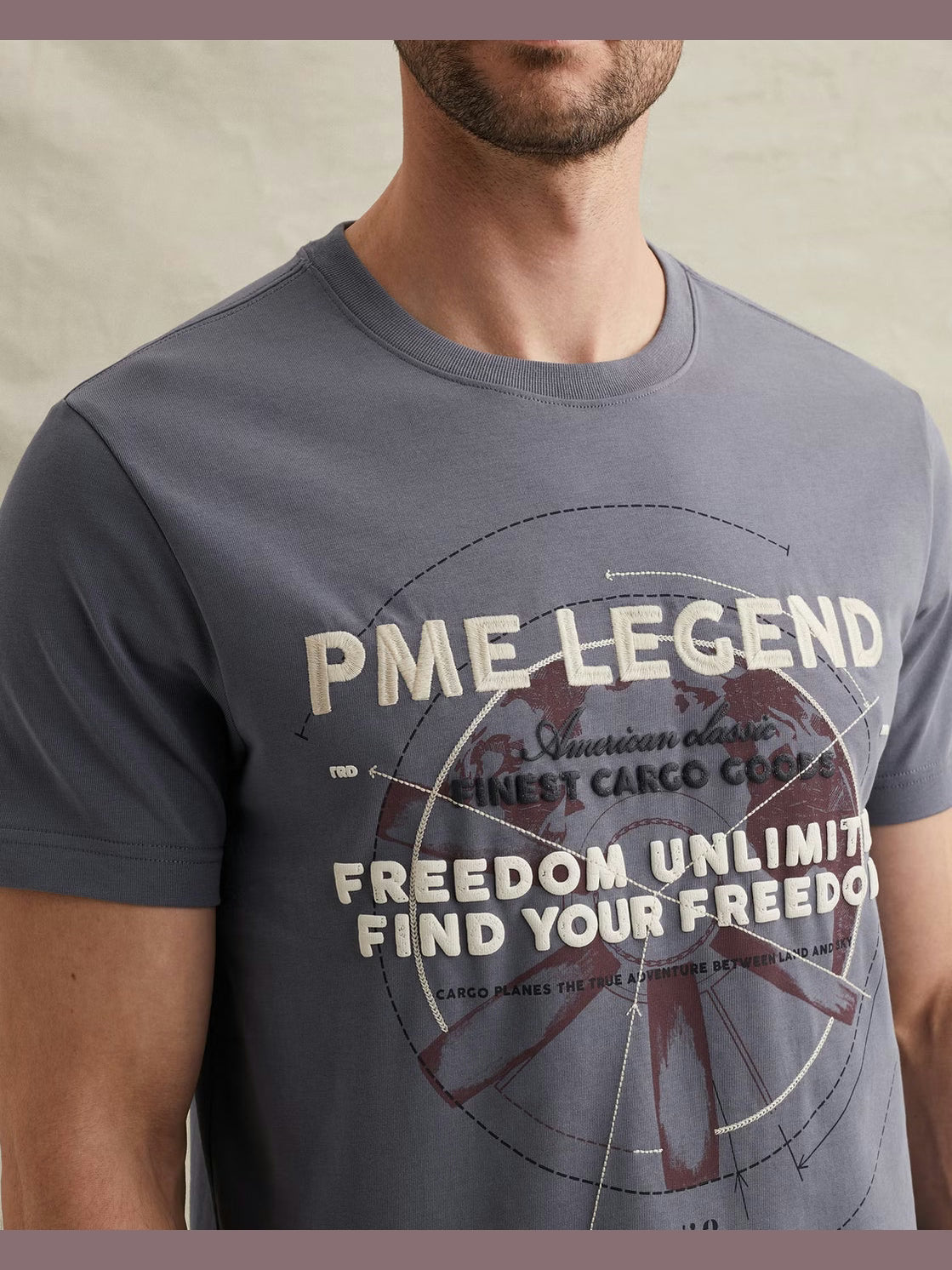 PTSS2602577-5106 T-shirt met logo - Castelijn mode