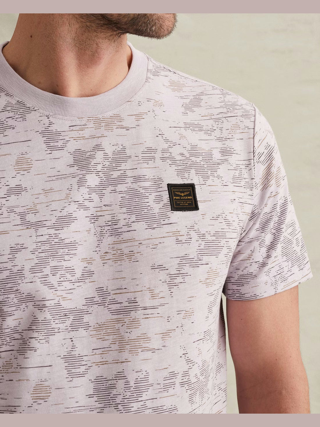 PTSS2603574-4203 T-shirt met allover print lila