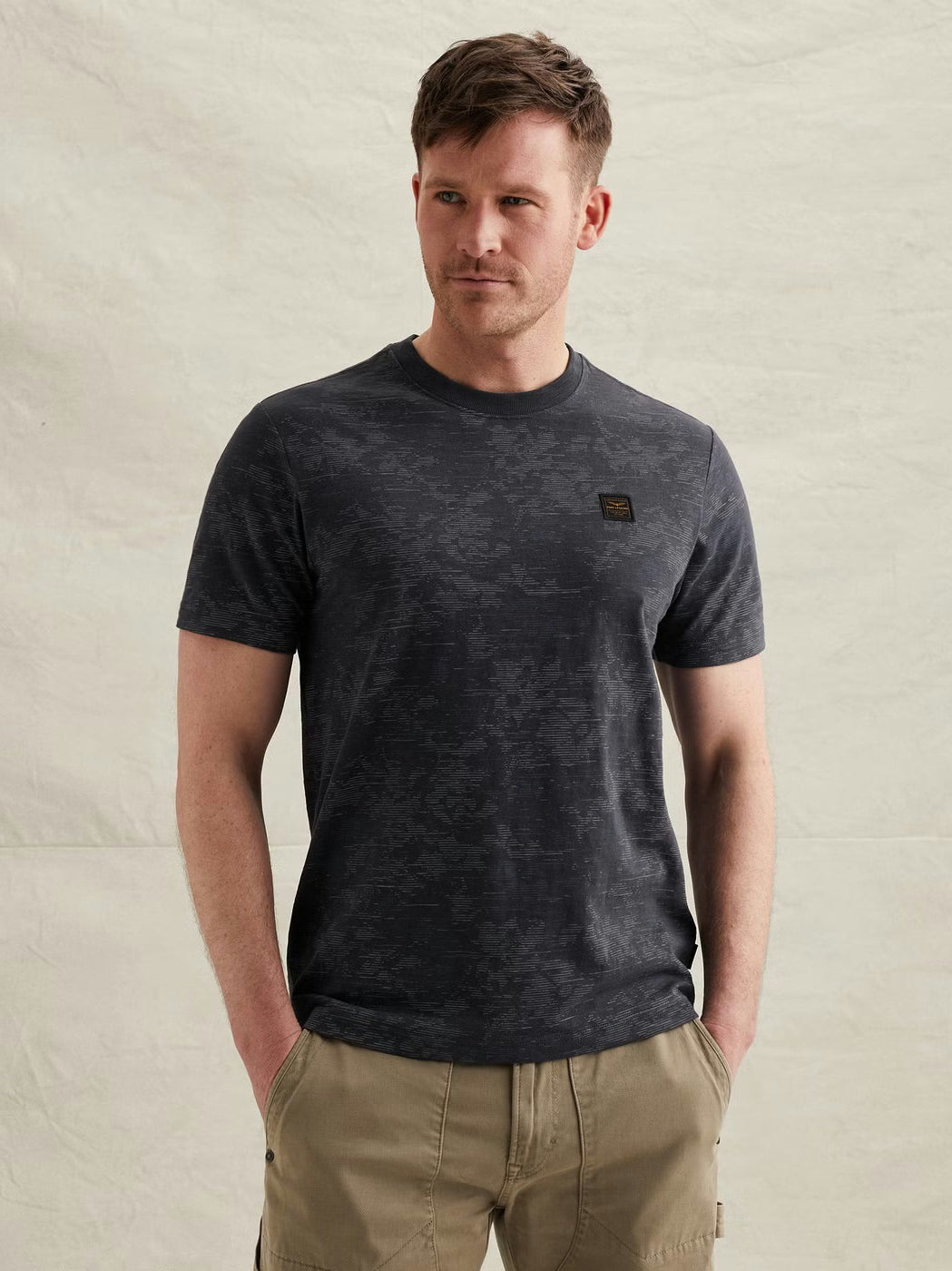 PTSS2603574-5278 T-shirt met allover print blauw - Castelijn mode