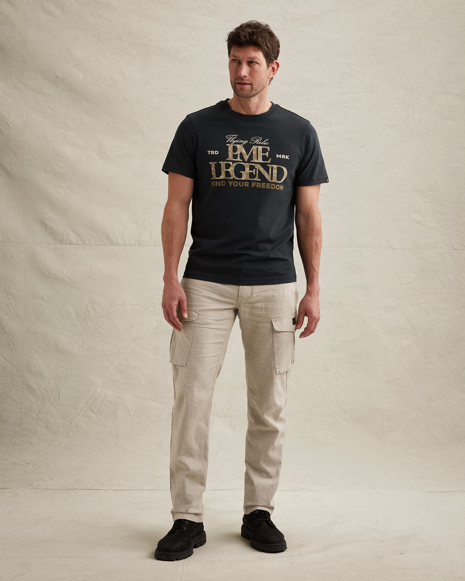 PTSS2604596-5282 T-shirt Artwork donkerblauw
