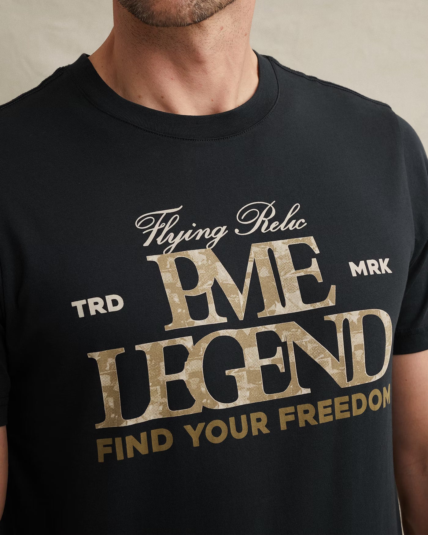 PTSS2604596-5282 T-shirt Artwork donkerblauw