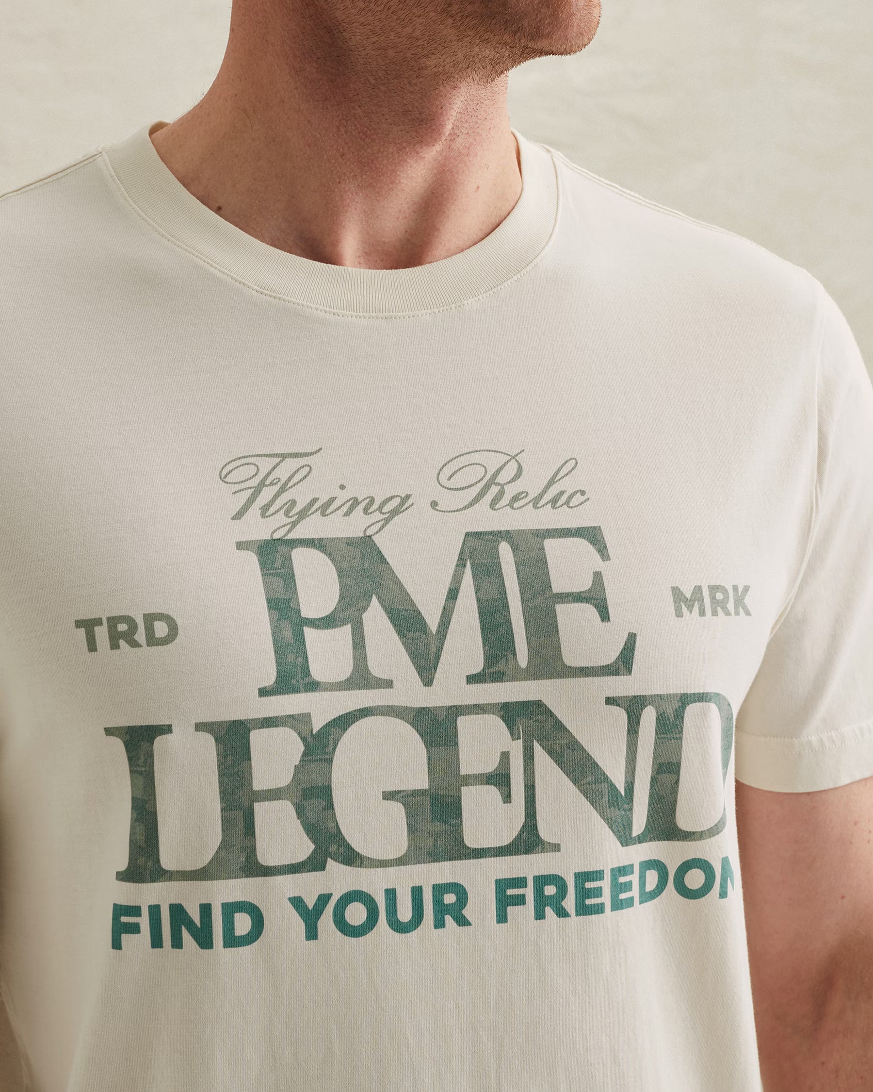PTSS2604596-7001 T-shirt Artwork Ecru Katoen
