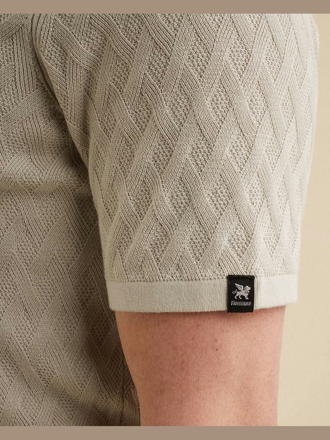 VPSS2602818-9017 Polo beige met rits