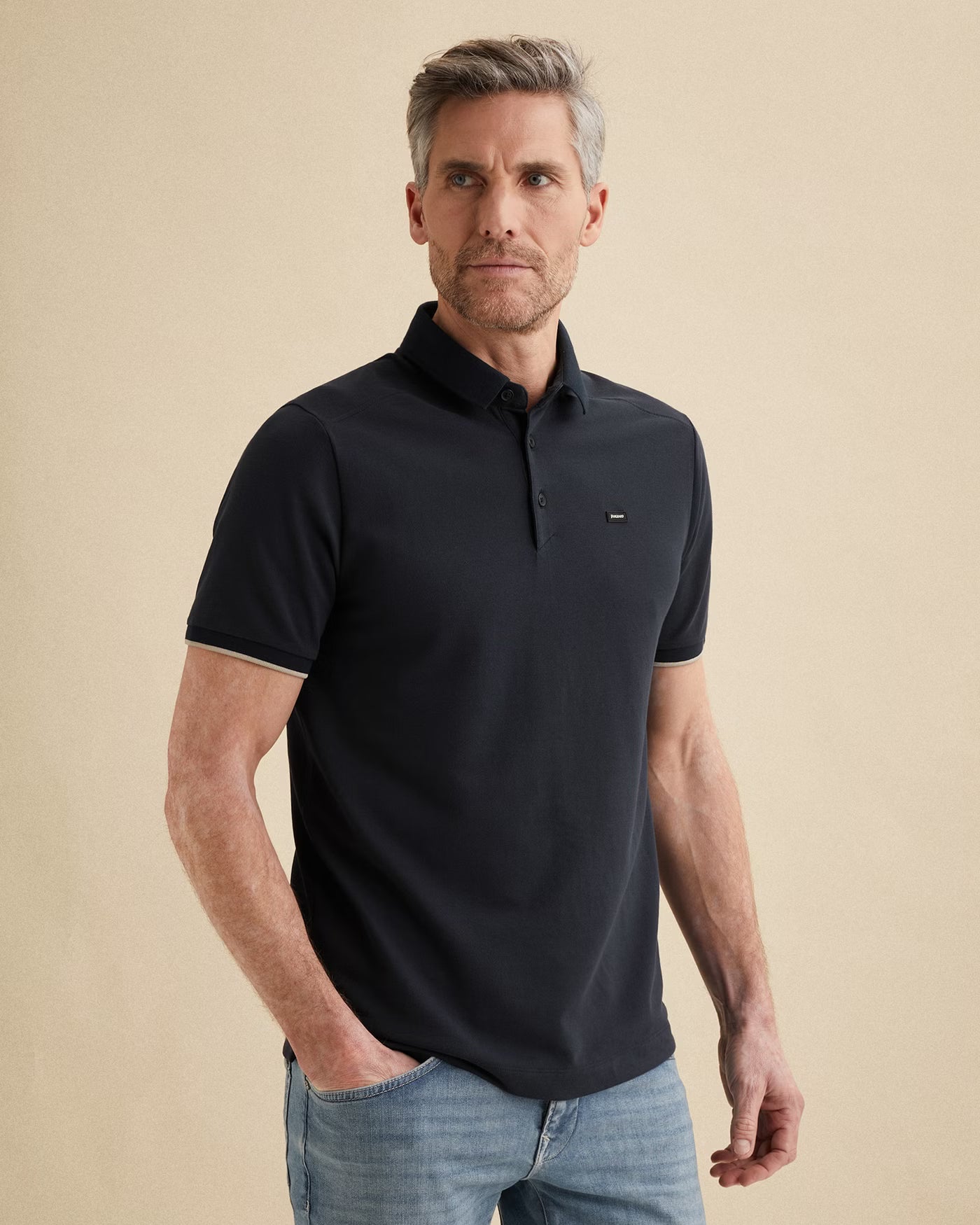 Polo Donkerblauw Comfort Stretch