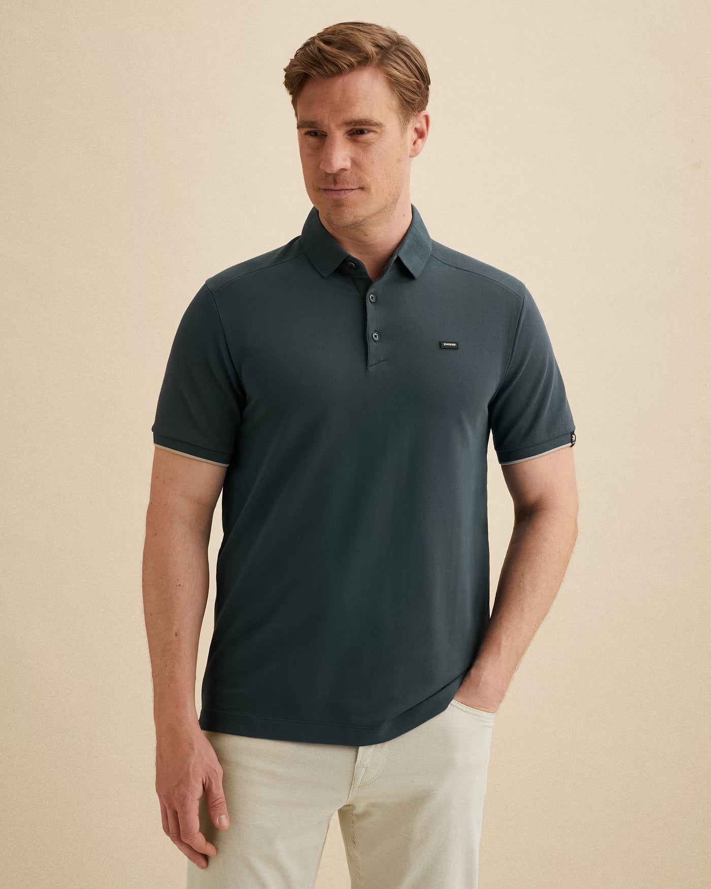 Polo Blauw Comfort Stretch