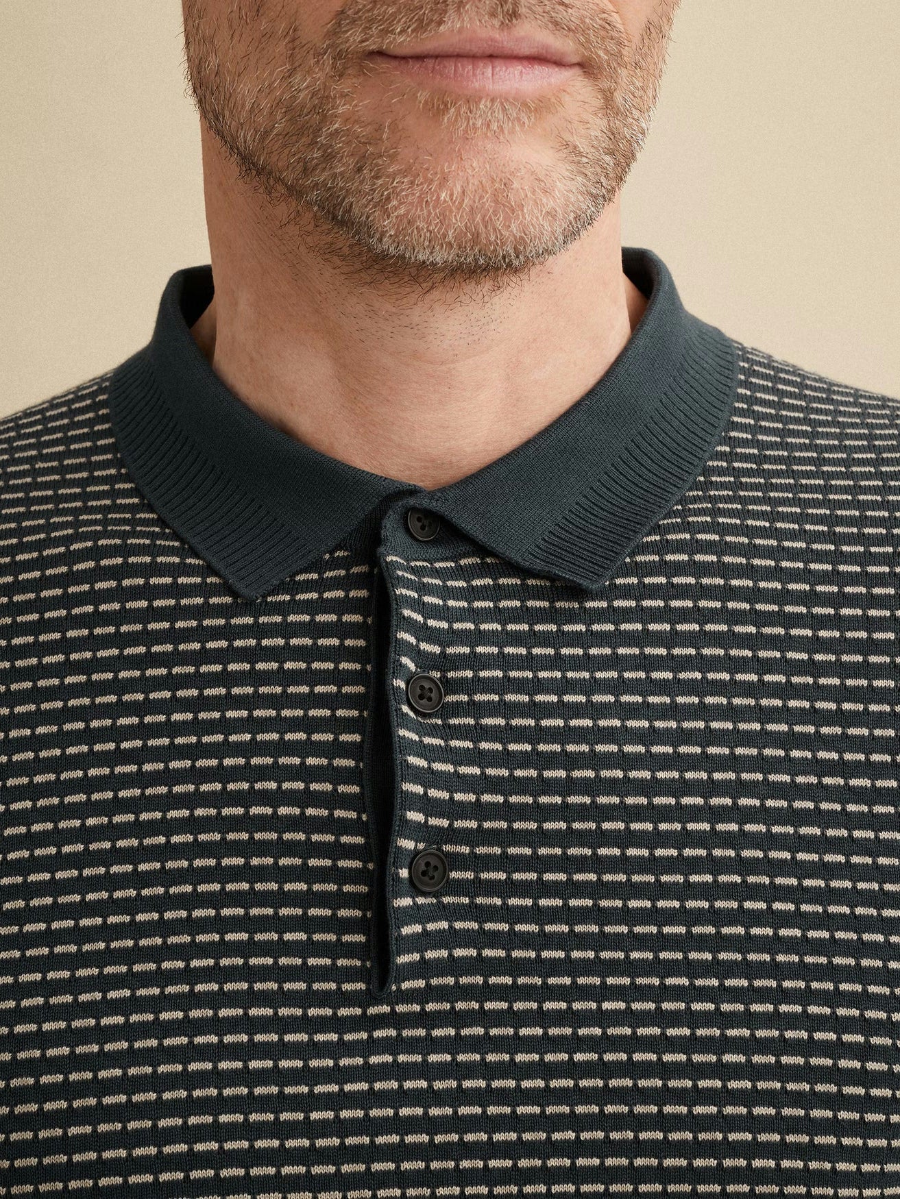 Polo Midnight Navy Fijngebreid