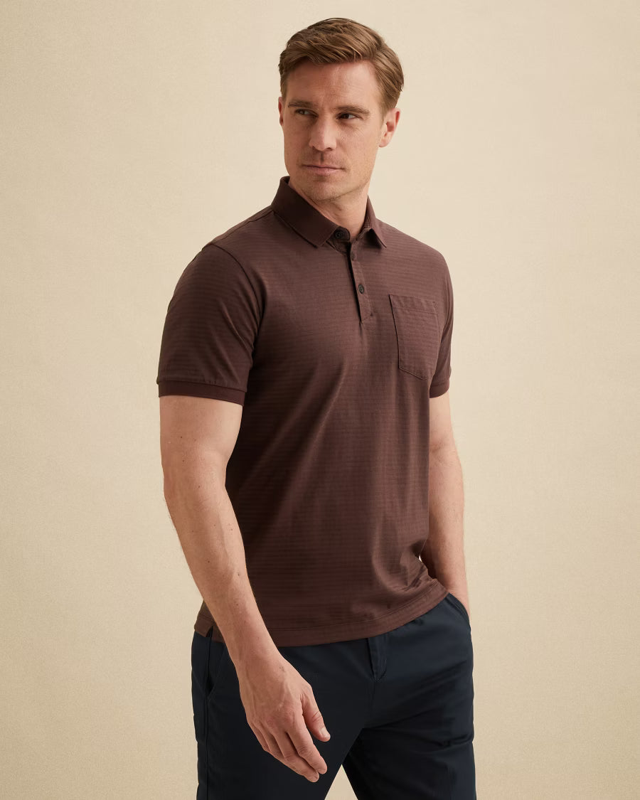Polo Mercerised Katoen Rood