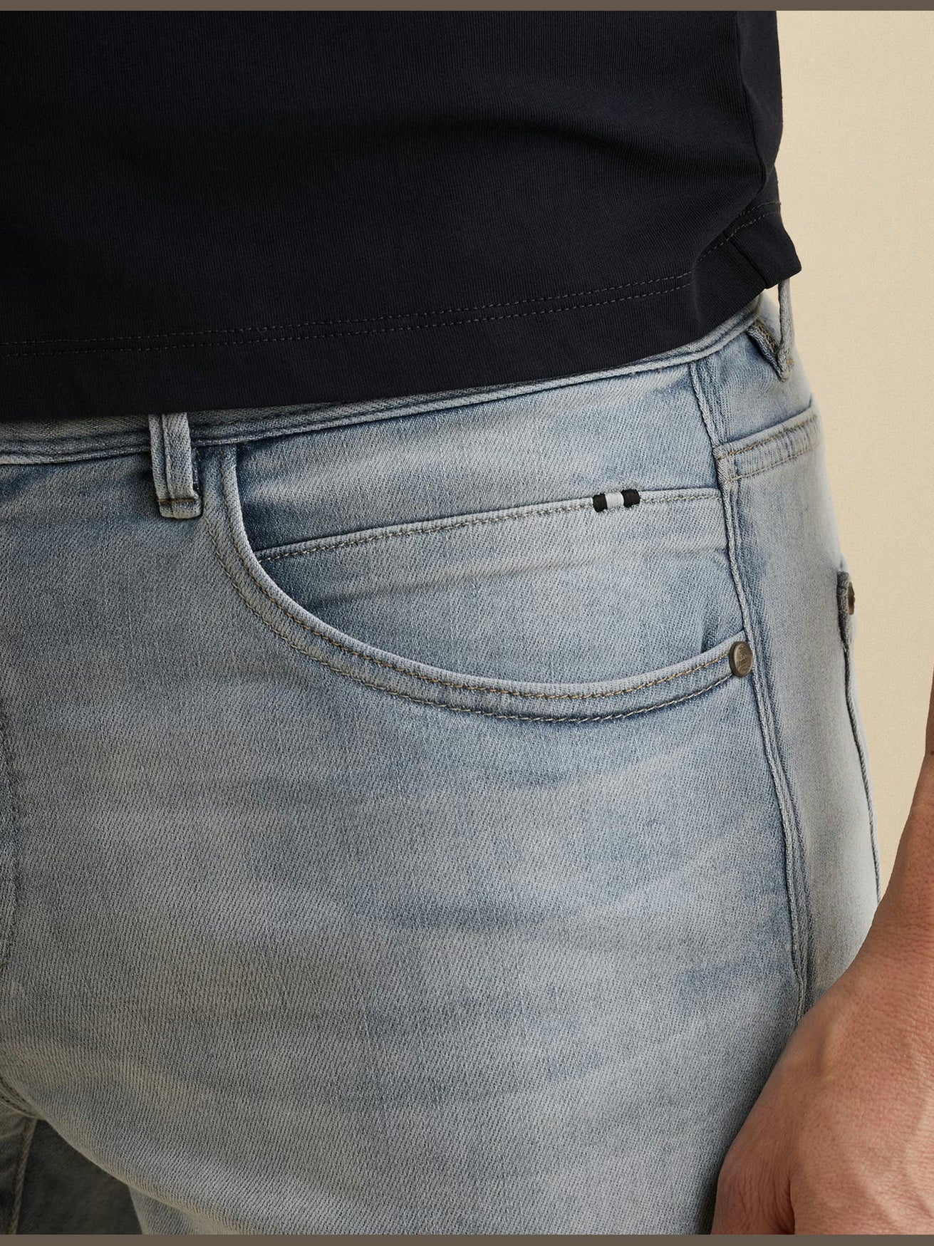 V12 Denim Short Stretch Casual