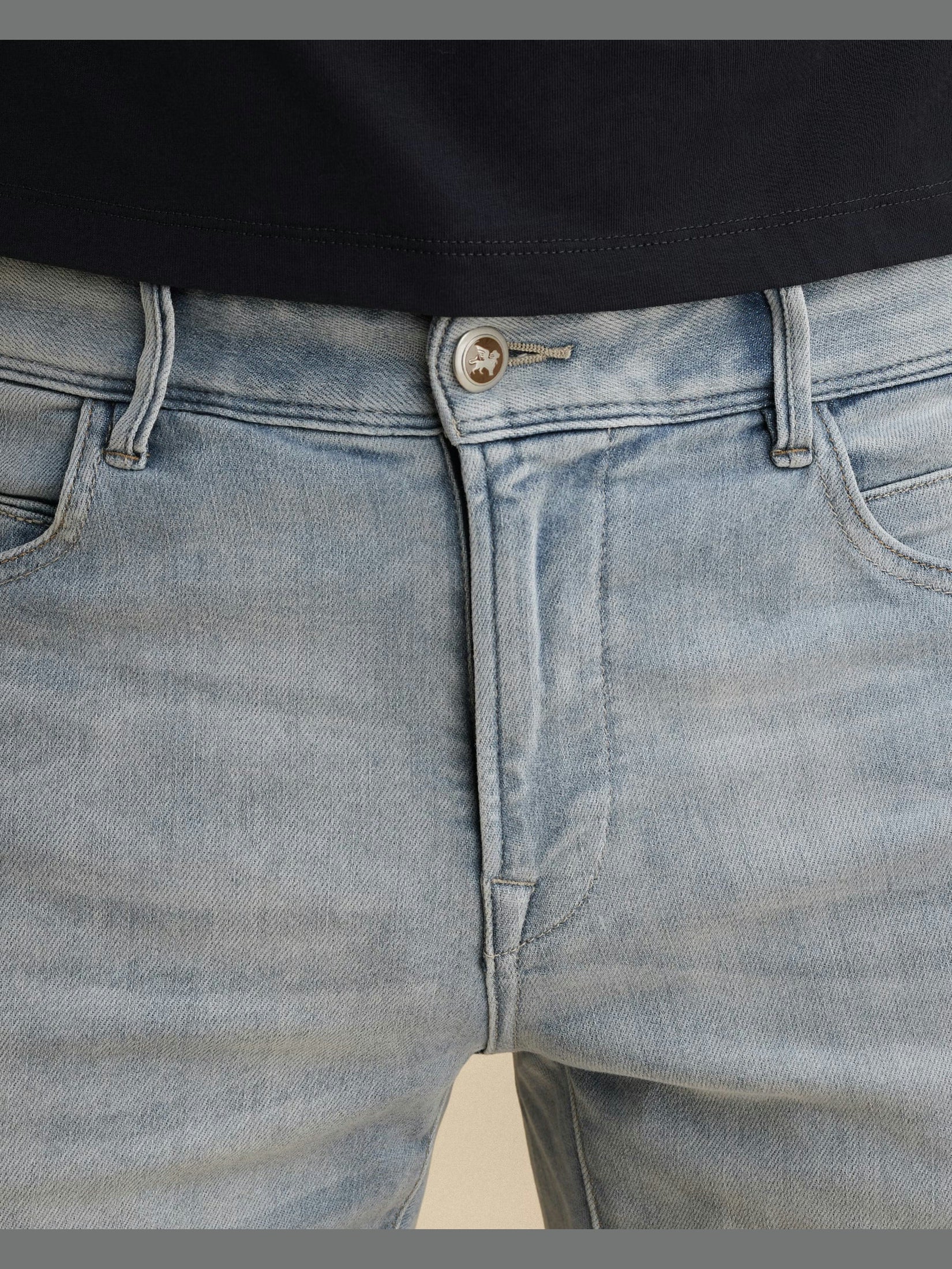 V12 Denim Short Stretch Casual