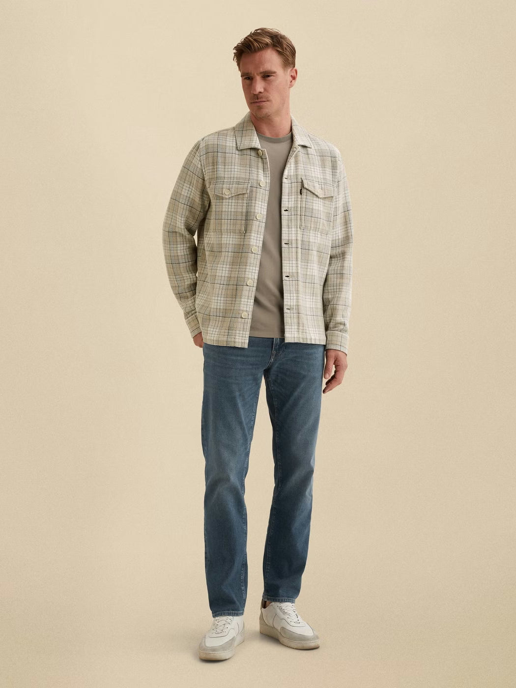 VSI2602216-9017 Overshirt met ruit