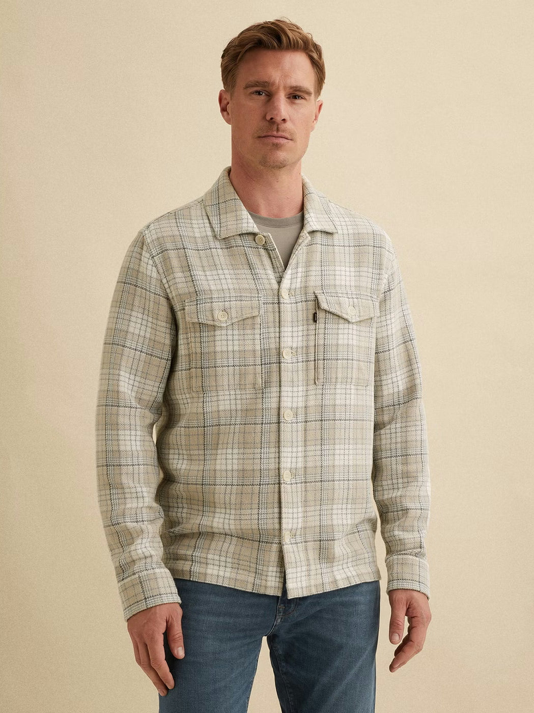 VSI2602216-9017 Overshirt met ruit