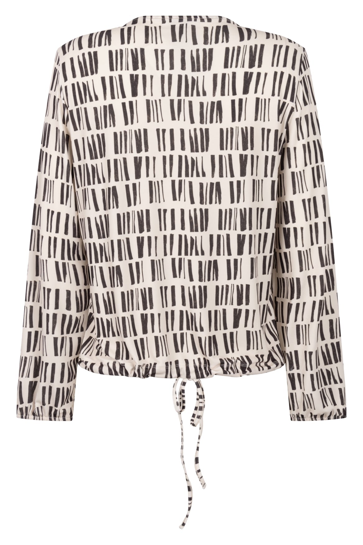 Amanda Blouse Print Ecru Bruin - Castelijn mode