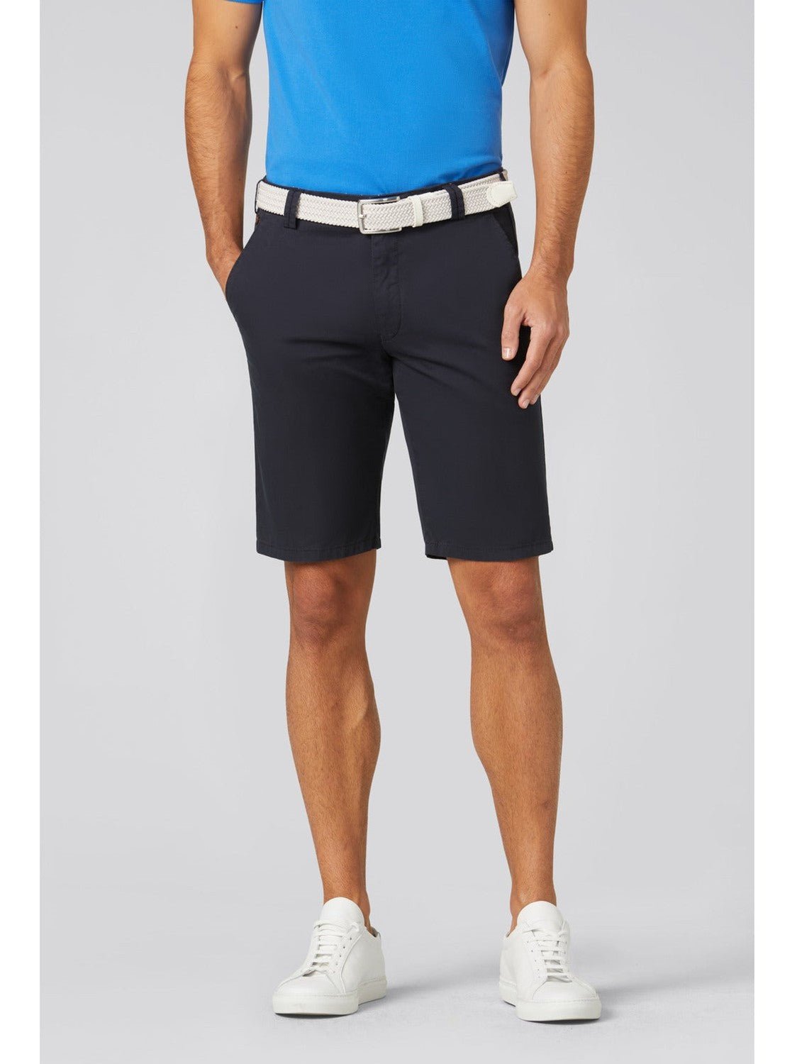 B - Palma Bermuda Marine – Modern Fit Katoen Stretch N.O.S. - Castelijn mode