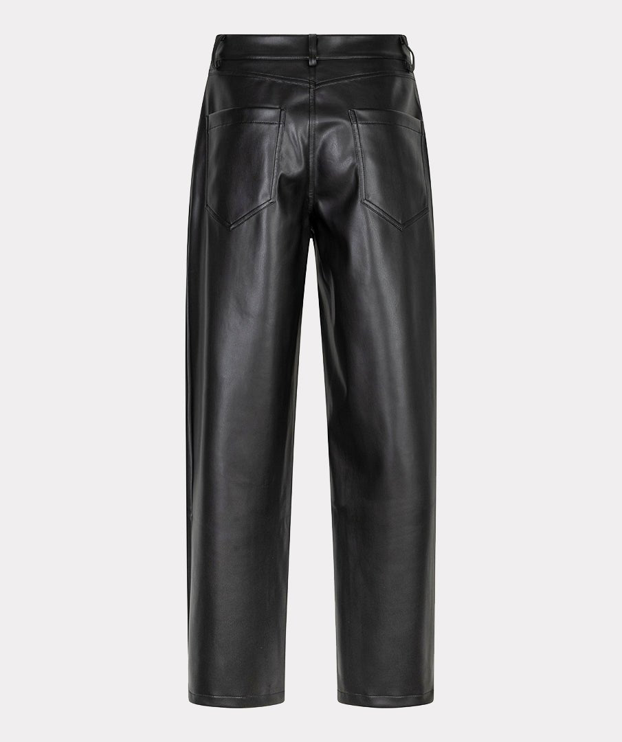 Barrel Broek Leatherlook Zwart - Castelijn mode