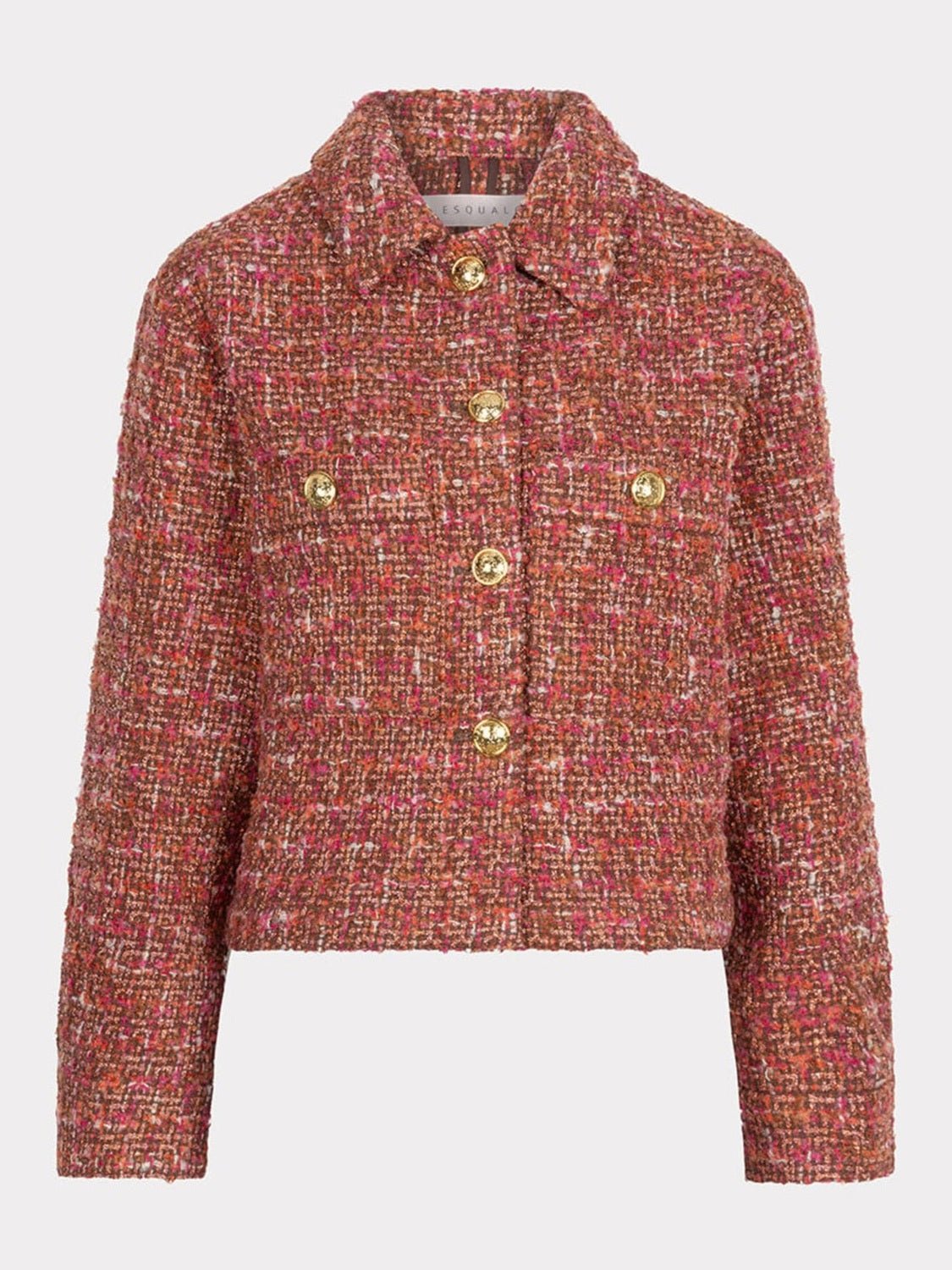 Blazer boucle multicolor short 400 - Castelijn mode