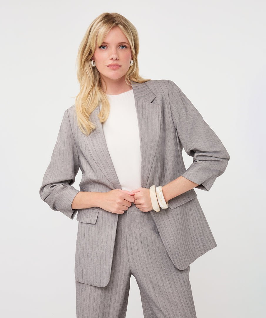 Blazer Visgraat Grijs - Castelijn mode