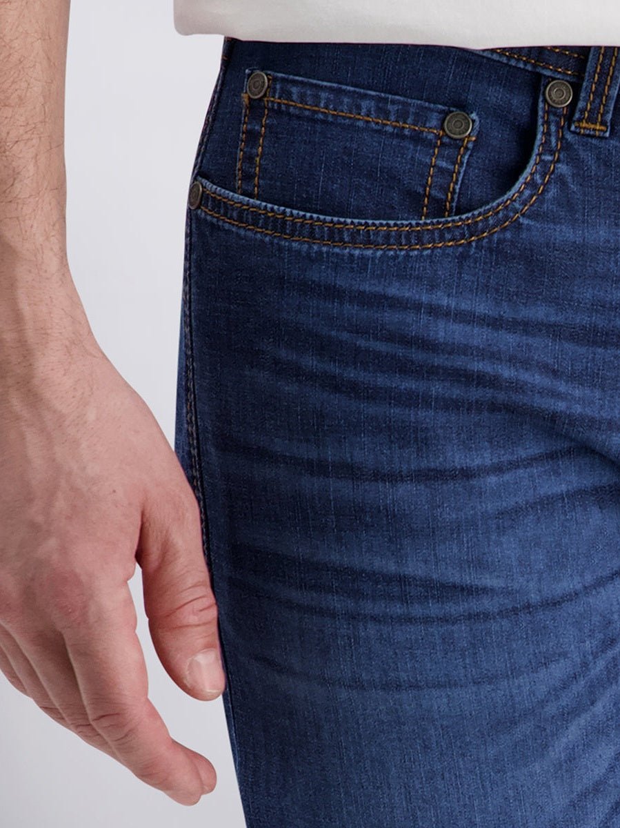 C7 34520.8206_6834 Short Denim Donkerblauw - Castelijn mode