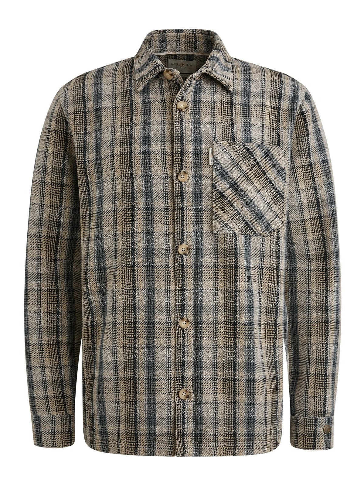 CSI2508205 - 9096 Check Double 8 Overhemd Stormy Weather – Regular Fit Ruitmotief - Castelijn mode