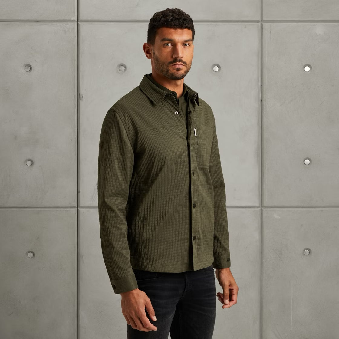 CSI2510259 - 6513 Overshirt met drukknopen - Castelijn mode