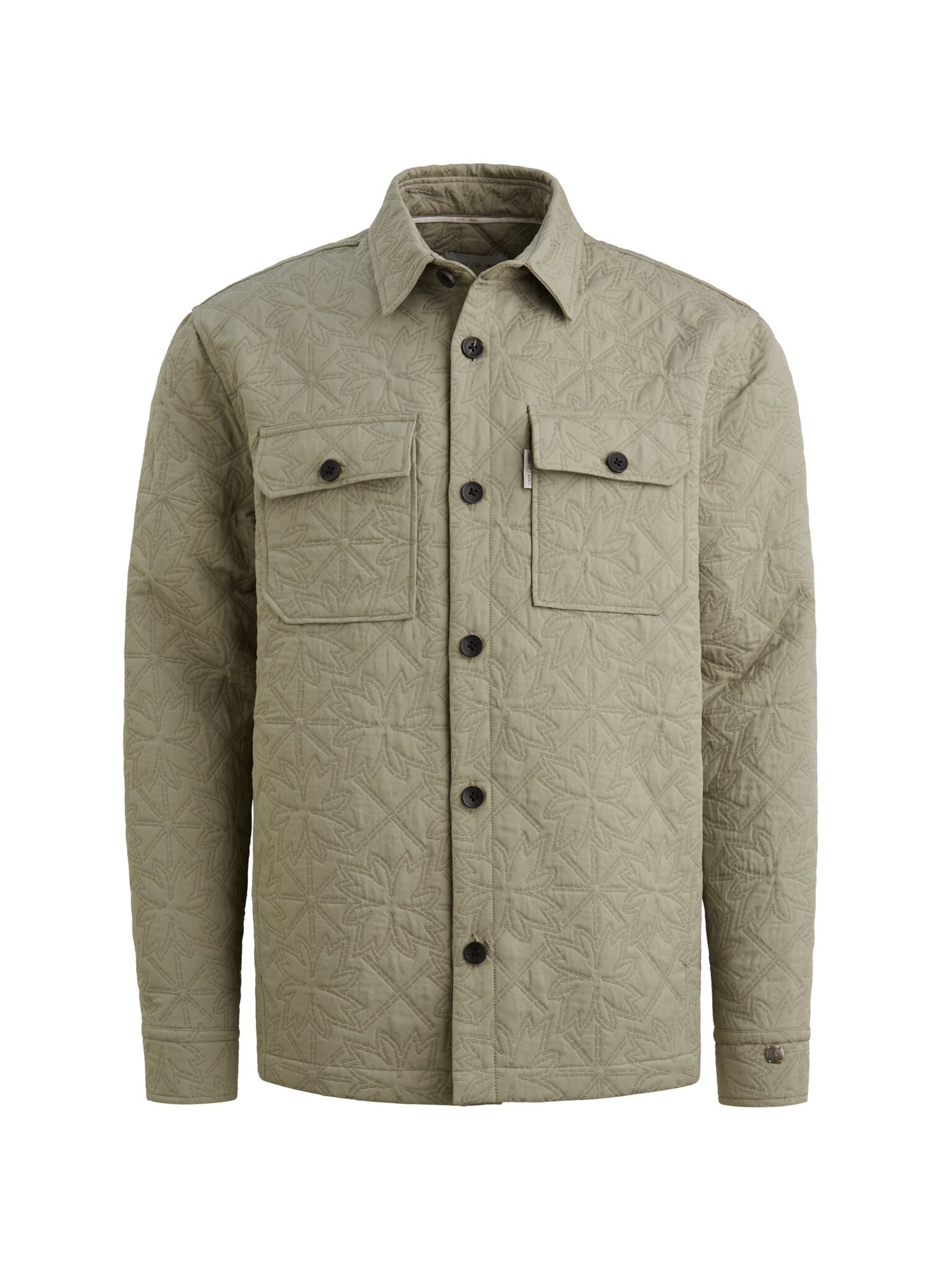 CSI2602214 - 6478 Overshirt jacquard groen - Castelijn mode